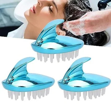 Silicone Shampoo Brush Scalp Massager